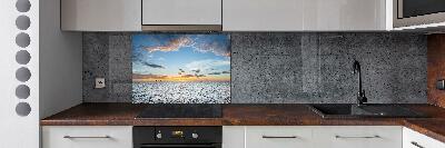 Cooker splashback Twilight by the sea