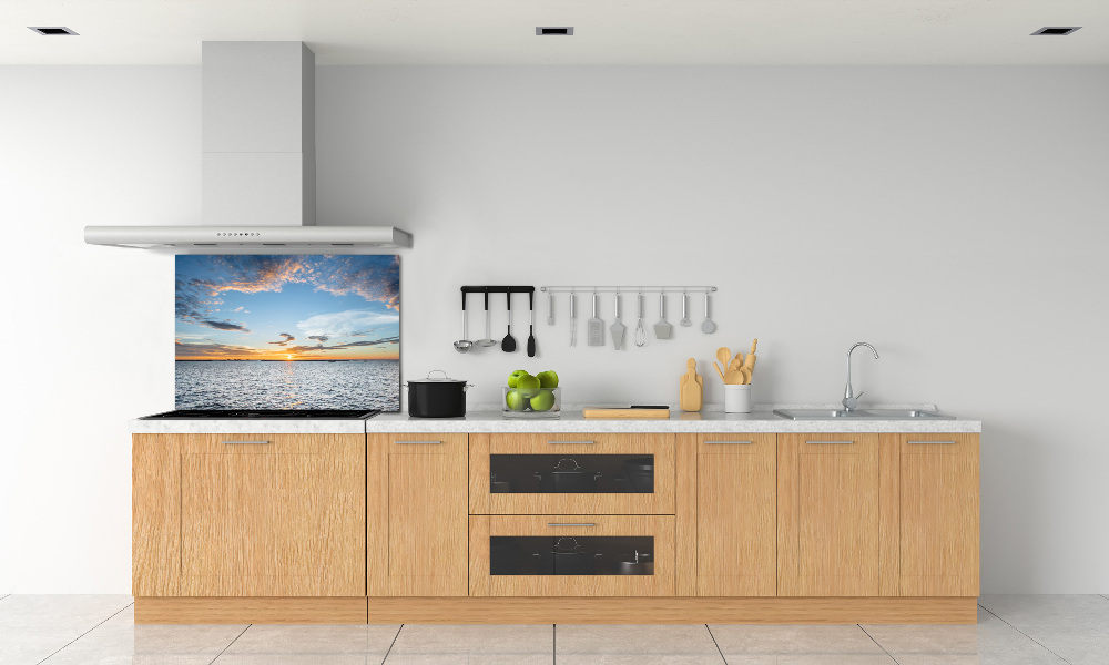 Cooker splashback Twilight by the sea