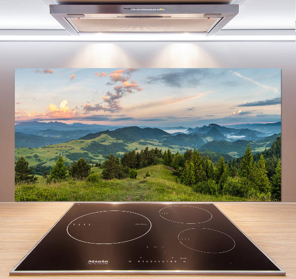 Cooker splashback Panorama of the Pieniny