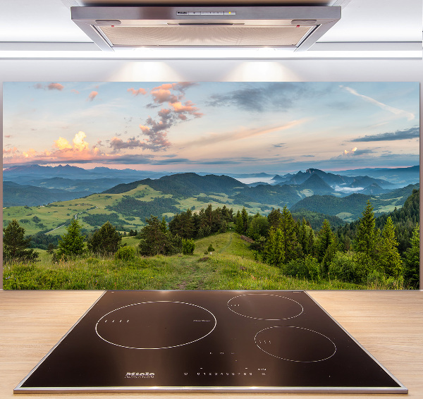 Cooker splashback Panorama of the Pieniny