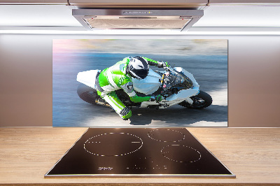 Cooker splashback Motorcycle race