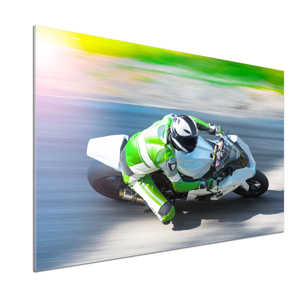 Cooker splashback Motorcycle race