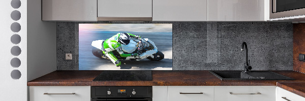 Cooker splashback Motorcycle race