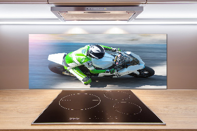 Cooker splashback Motorcycle race