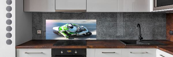 Cooker splashback Motorcycle race