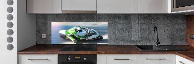 Cooker splashback Motorcycle race