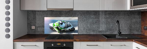 Cooker splashback Motorcycle race