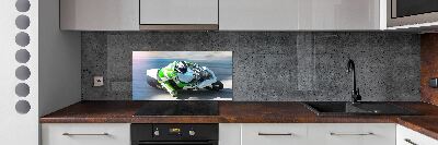 Cooker splashback Motorcycle race