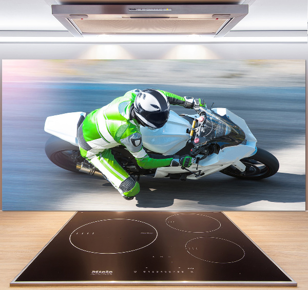 Cooker splashback Motorcycle race