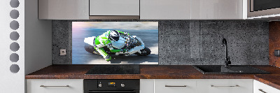 Cooker splashback Motorcycle race