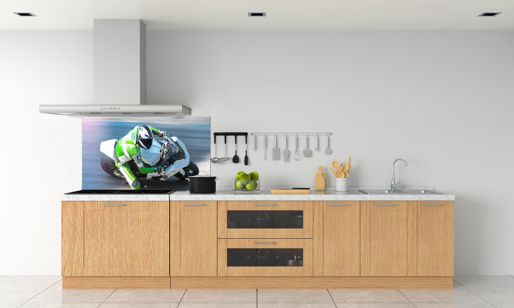 Cooker splashback Motorcycle race