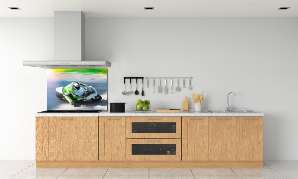 Cooker splashback Motorcycle race