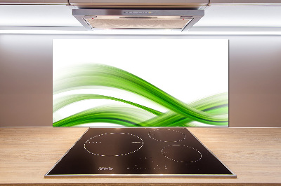 Glass splashback Wave abstraction