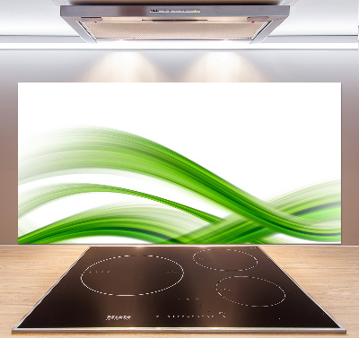 Glass splashback Wave abstraction