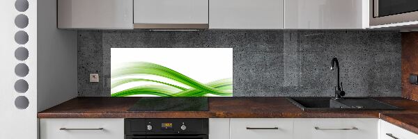 Glass splashback Wave abstraction