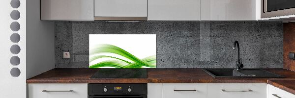 Glass splashback Wave abstraction