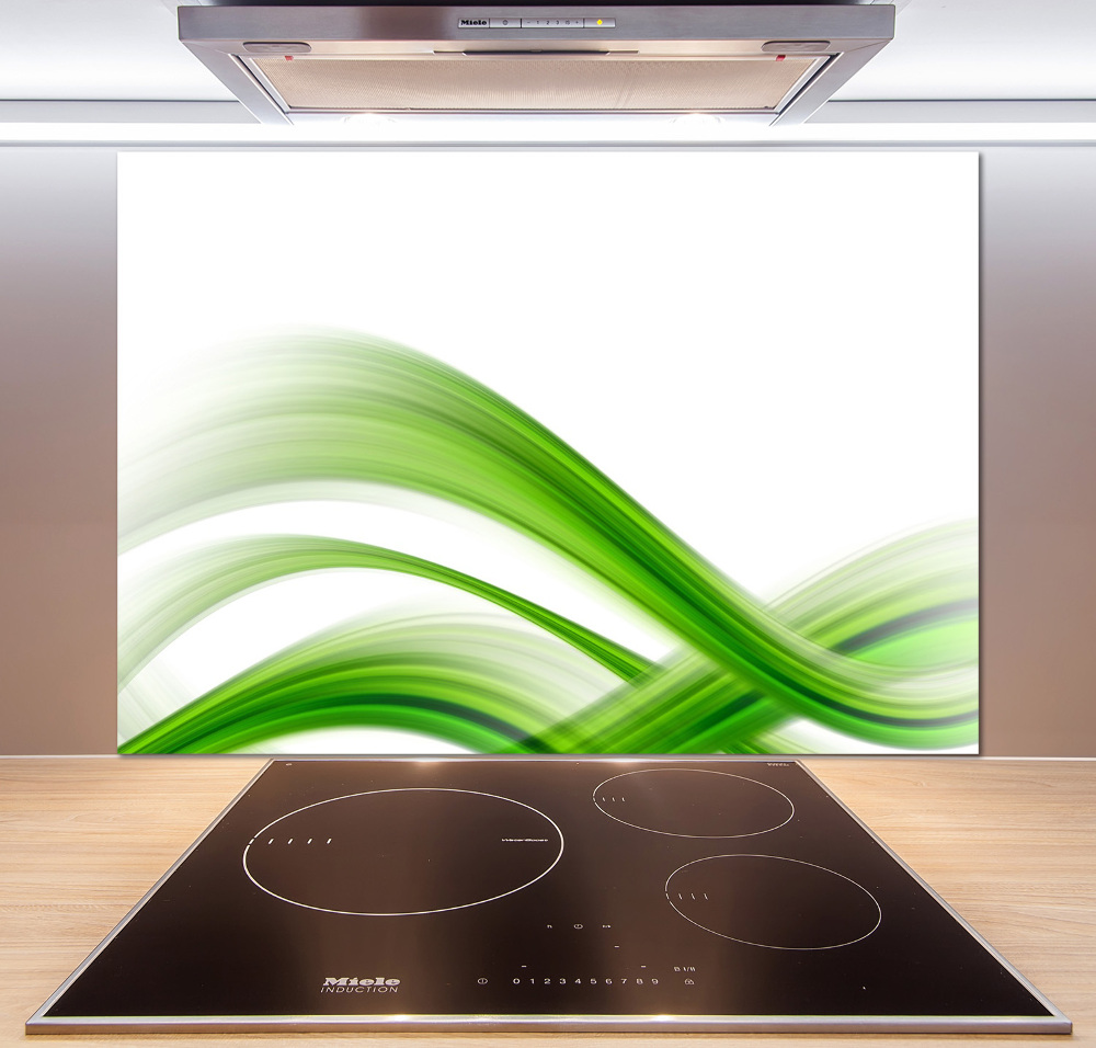 Glass splashback Wave abstraction