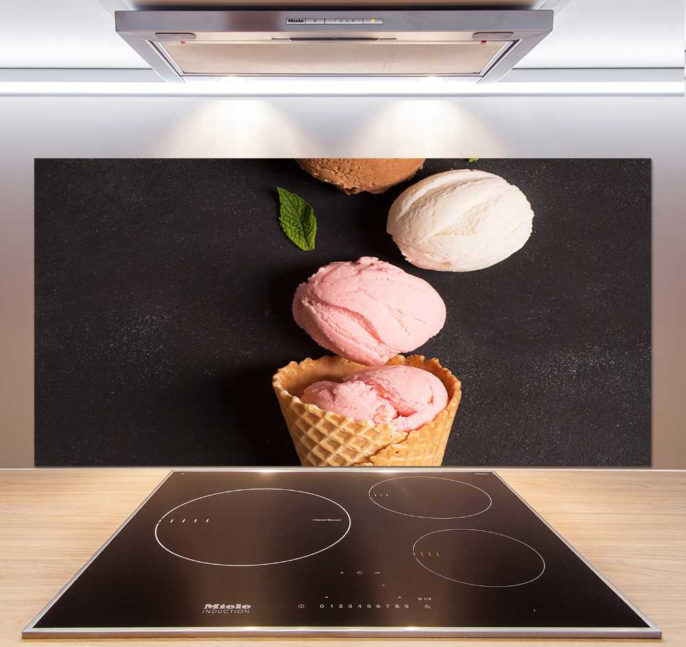 Cooker splashback Ice cream