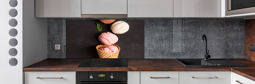 Cooker splashback Ice cream