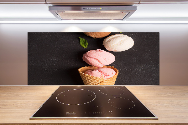 Cooker splashback Ice cream