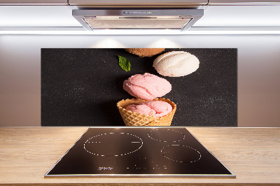 Cooker splashback Ice cream