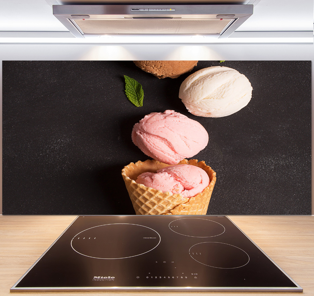 Cooker splashback Ice cream