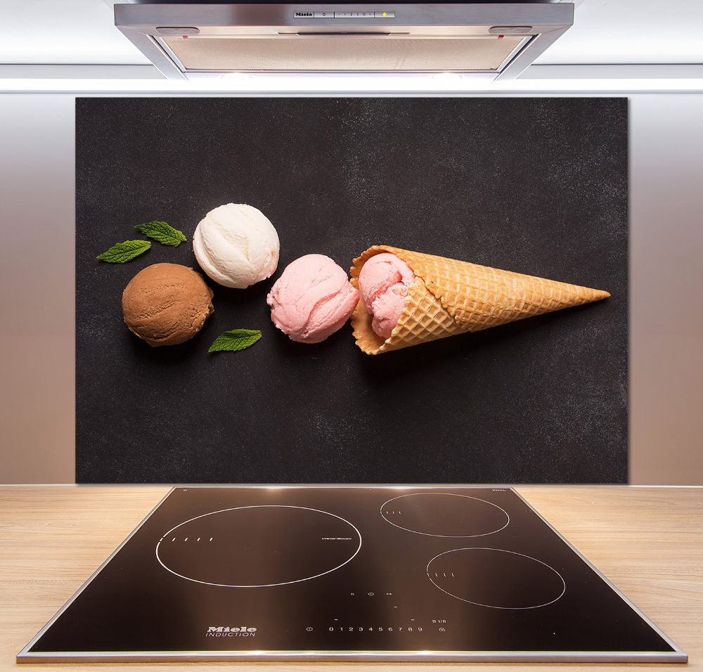 Cooker splashback Ice cream