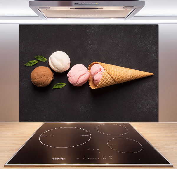 Cooker splashback Ice cream