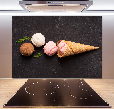 Cooker splashback Ice cream