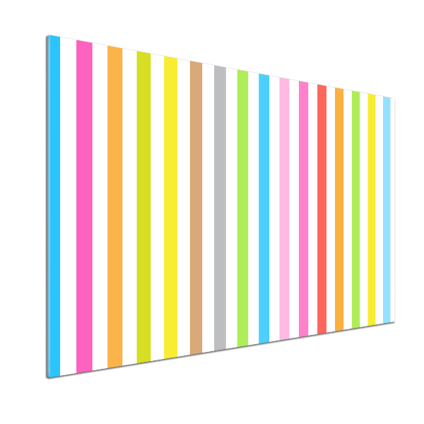 Cooker splashback Colorful stripes