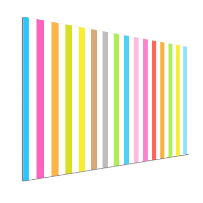 Cooker splashback Colorful stripes