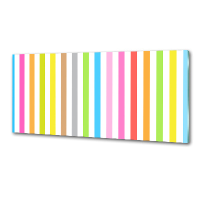 Cooker splashback Colorful stripes