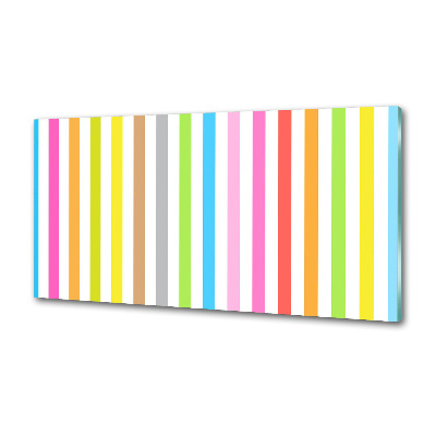 Cooker splashback Colorful stripes