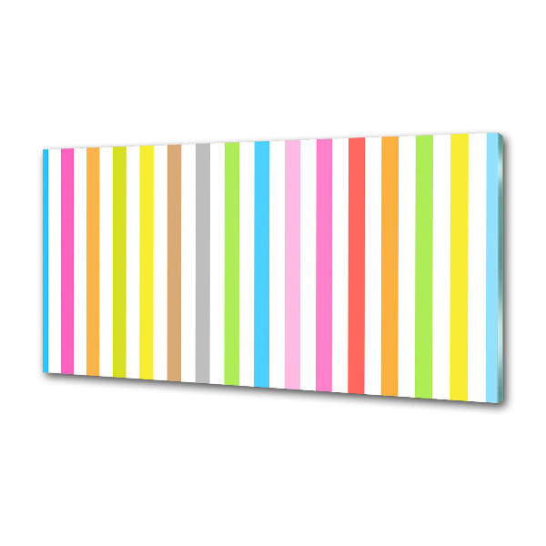 Cooker splashback Colorful stripes