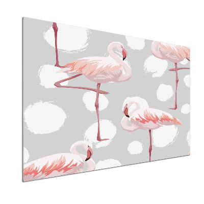 Kitchen wall panels Flamingos