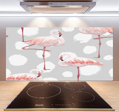 Kitchen wall panels Flamingos