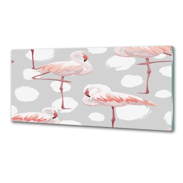 Kitchen wall panels Flamingos