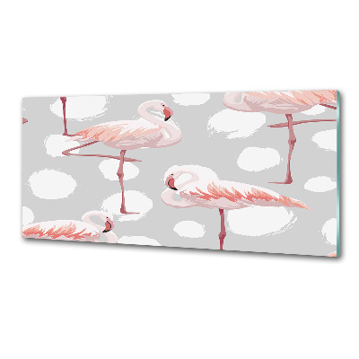 Kitchen wall panels Flamingos