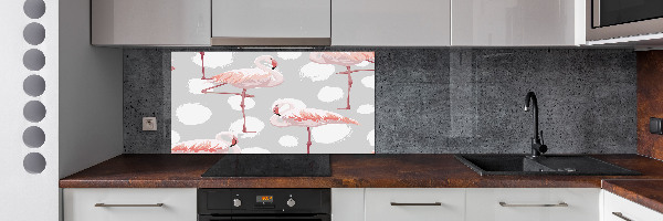 Kitchen wall panels Flamingos