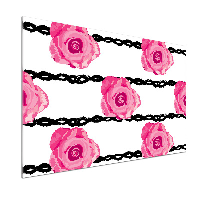 Cooker splashback Roses