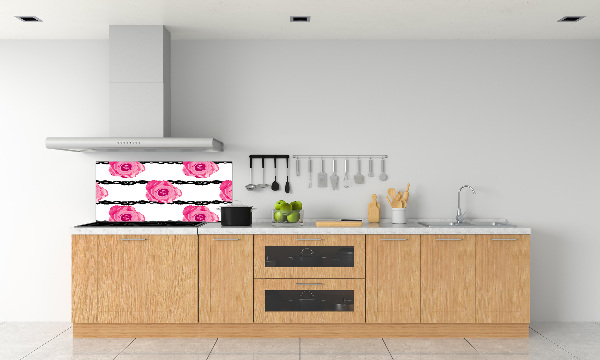 Cooker splashback Roses