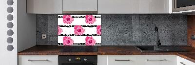 Cooker splashback Roses