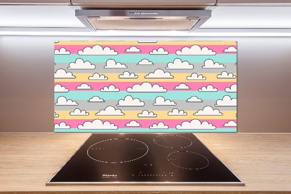 Cooker splashback Clouds