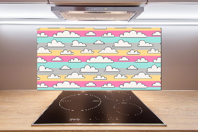 Cooker splashback Clouds