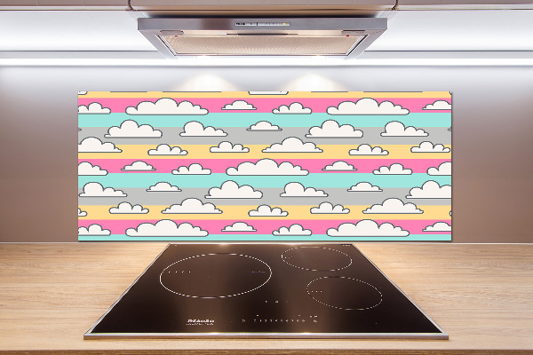 Cooker splashback Clouds