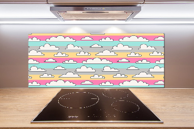 Cooker splashback Clouds