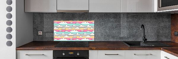 Cooker splashback Clouds