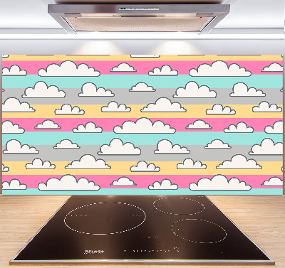 Cooker splashback Clouds