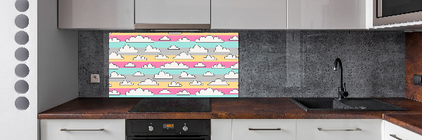 Cooker splashback Clouds