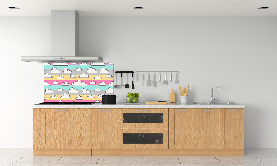 Cooker splashback Clouds